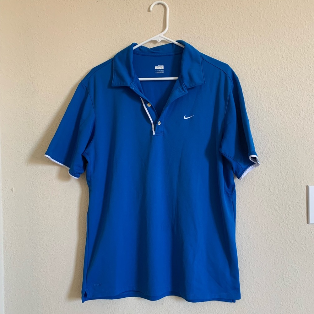 Nike Royal blue Vintage Fit Dry Polo